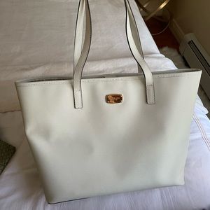 Authentic MK white tote